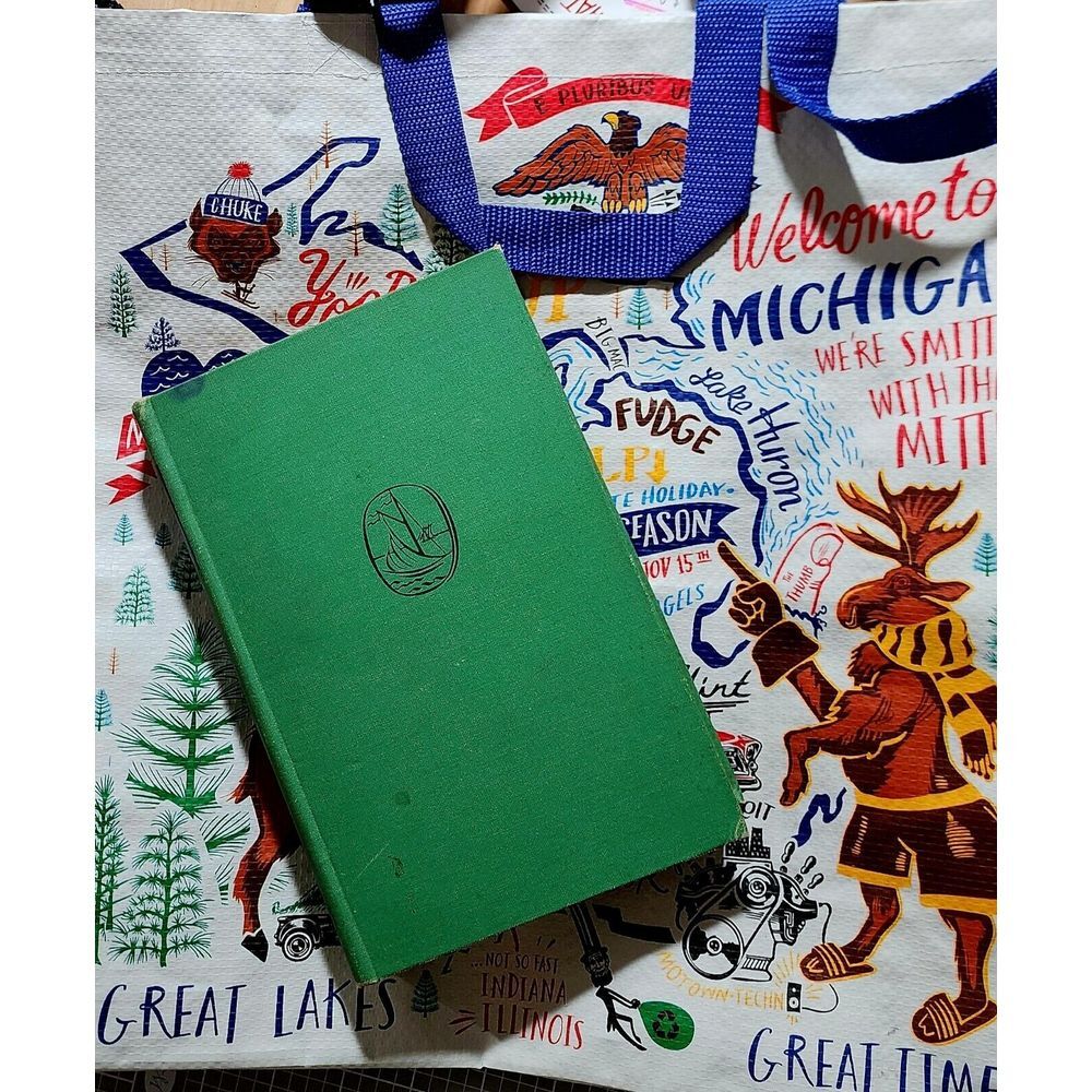 Michigan Package The Great Lakes by Harlan Hatcher HC 1944‎ 2nd Printing w/Bag